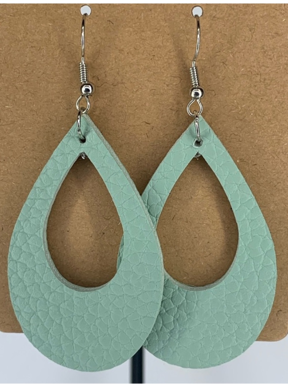 *LAST SET* Faux Leather Dangle Earrings Fashion Jewelry